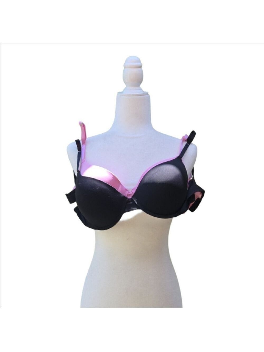 Women's Black and Pink Bras 38c Set Of 2 New